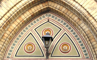 York - Colliergate - Tympanum above Main Entrance